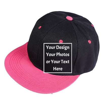 Custom Your Picture Text Logo Unisex Personalized Plain Adjustable Hat Baseball Cap