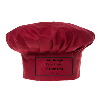 Personalized Cooking Kitchen Unisex Elastic Adjustable Custom Chef Hat Print Chefs Cap