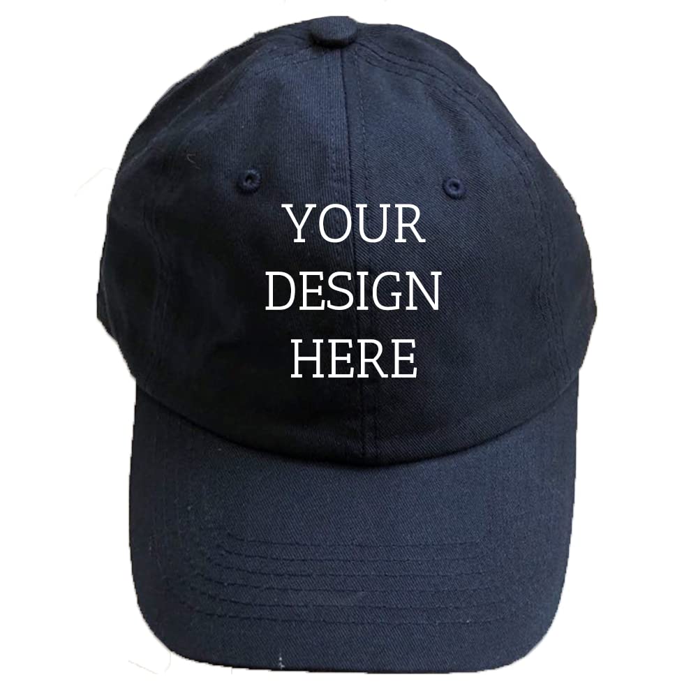 Printed Custom Your Own Picture Text Logo Unisex Personalized Plain Adjustable Hat Baseball Cap