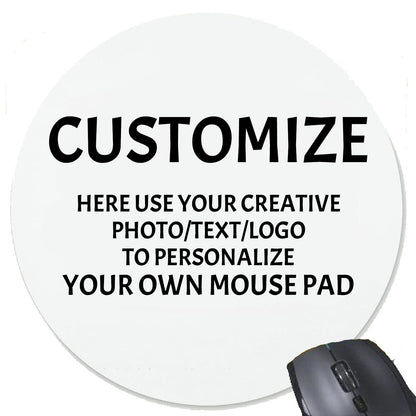 Personalized Image Mouse Pad Custom Text Rectangle Thick Rubber Mousepad Gaming Mat