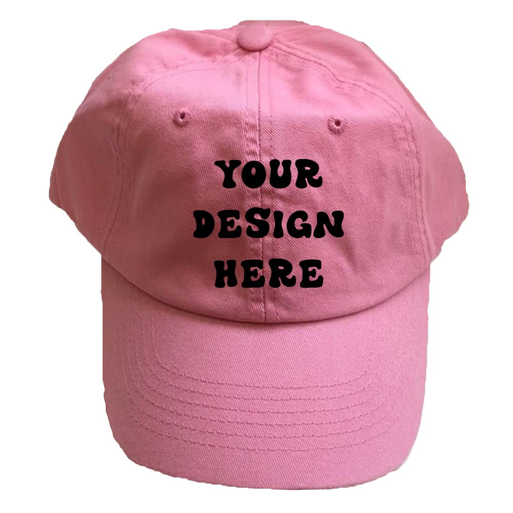 Printed Custom Your Picture Text Logo Unisex Personalized Plain Adjustable Cotton Hat Baseball Cap