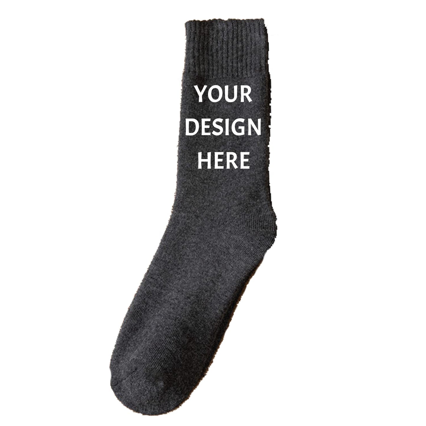 Custom Socks Men Women Personalized Your Design Text Unisex Young Adult Cotton Athletic Ankle Crew Socks