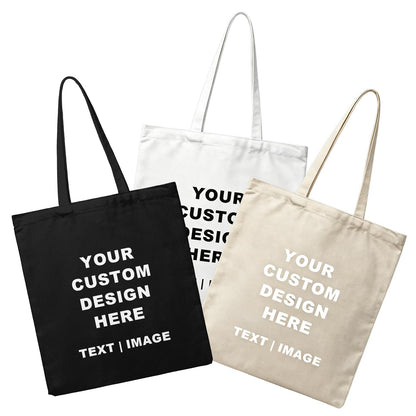 ZMvise Blank Canvas Tote Bag Reusable Grocery Handbag for DIY