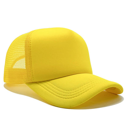 Unisex Trucker Hat, Mesh Baseball Cap with Adjustable Snapback