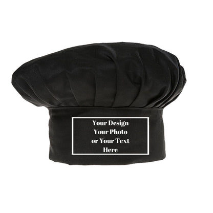 Personalized Cooking Kitchen Unisex Elastic Adjustable Custom Chef Hat Print Chefs Cap