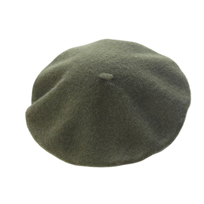 Women French Style Cashmere Beret Hat, Comfortable Stretchy Knitted Cap, Classic Fashion Headwear