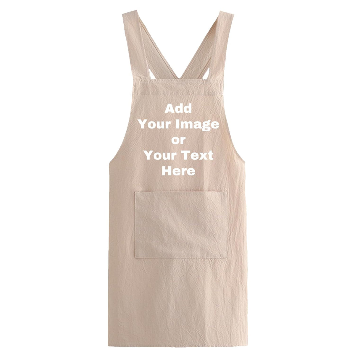Custom Kitchen Apron Personalized Your Design Text Women Men Cotton Aprons