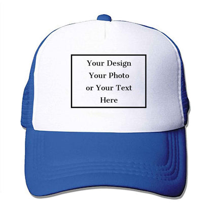 Personalized Picture Text Logo Colorful Unisex Adjustable Trucker Hat Custom Mesh Baseball Cap