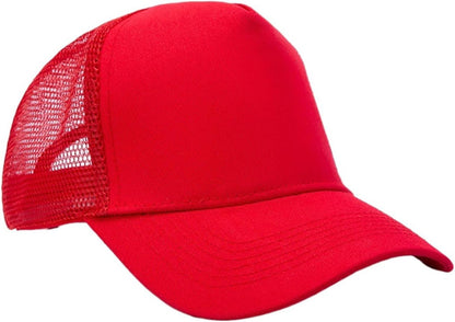 Unisex Adjustable Cotton Mesh Baseball Cap 5 Panel Plain Summer Hat