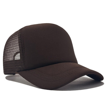 Unisex Trucker Hat, Mesh Baseball Cap with Adjustable Snapback