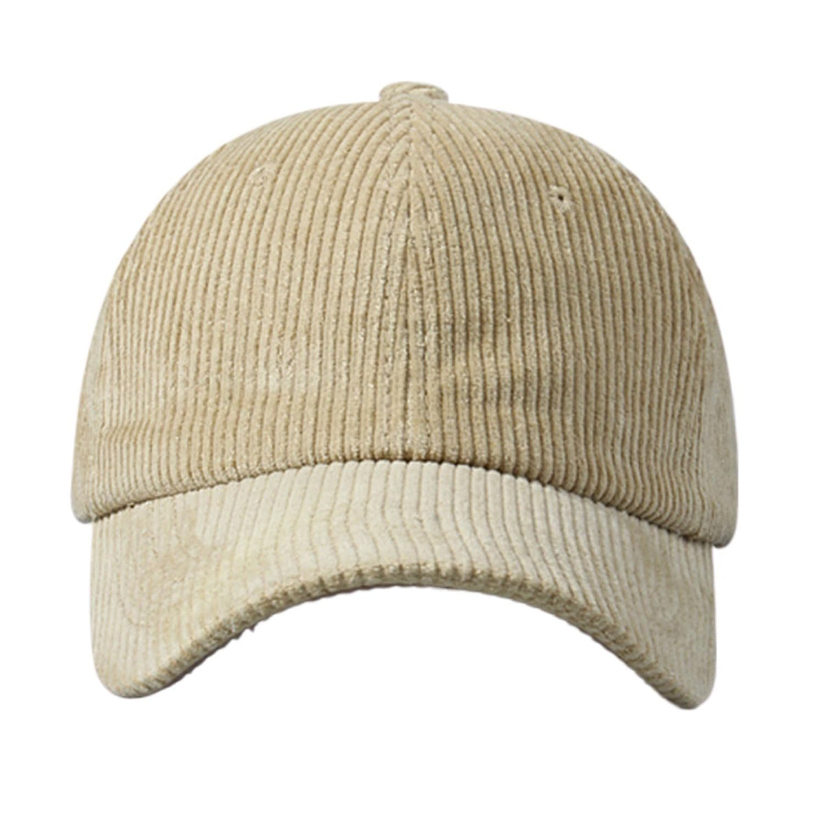 Corduroy Plain Adjustable Hat Cotton Unisex Baseball Cap