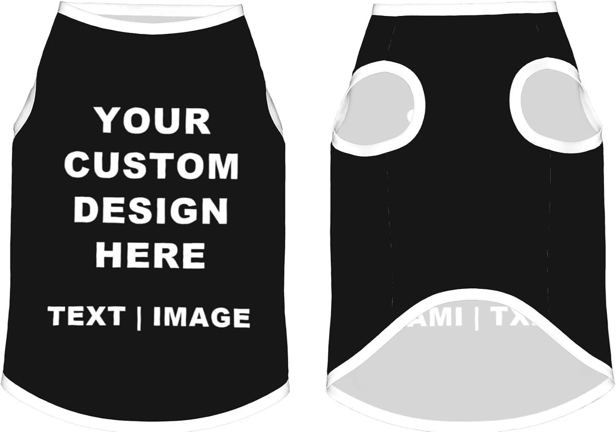 Custom Dog Mesh T-Shirt Soft Breathable Personalized Pet Clothes for Large Dogs