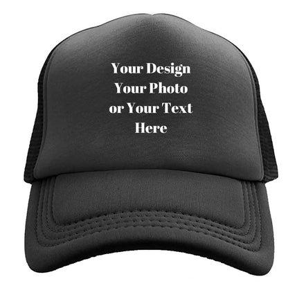 Personalized Picture Text Logo Colorful Unisex Adjustable Trucker Hat Custom Mesh Baseball Cap