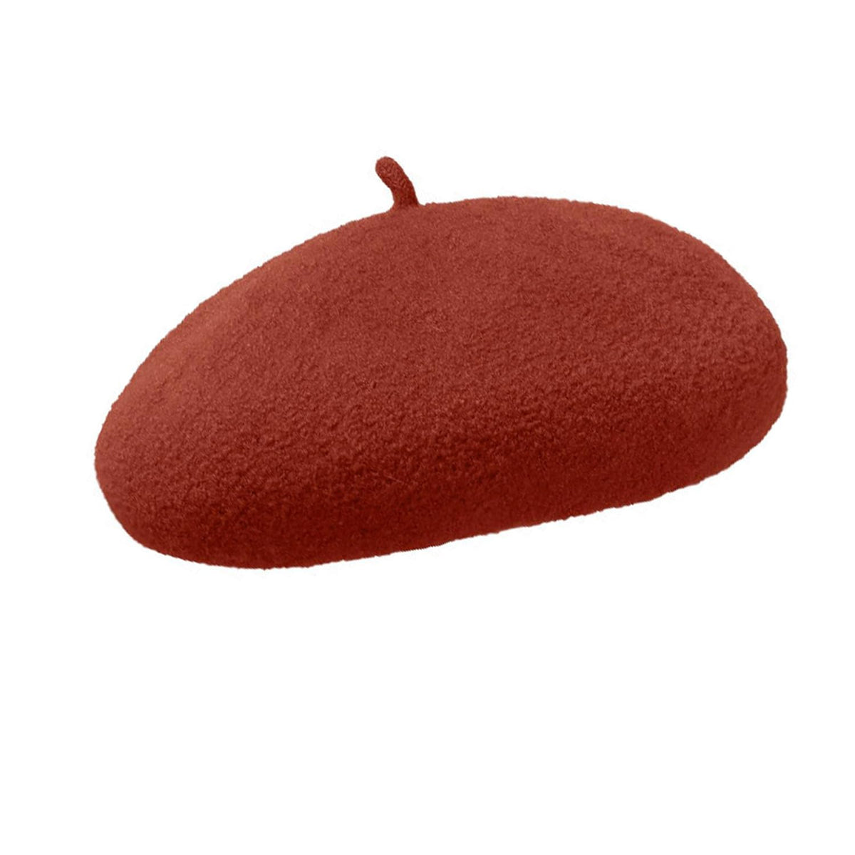 Women French Style Cashmere Beret Hat, Comfortable Stretchy Knitted Cap Headwear