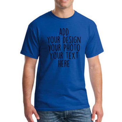 Custom Your Design Personalized Photo Text Unisex Young Adult T Shirts