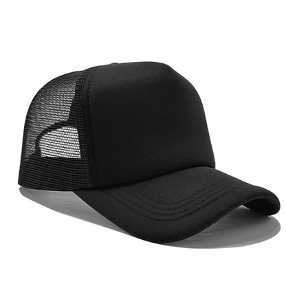 Unisex Trucker Hat, Mesh Baseball Cap with Adjustable Snapback
