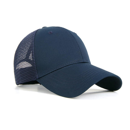 Unisex Adjustable Cotton Mesh Baseball Cap Breathable Summer Hat