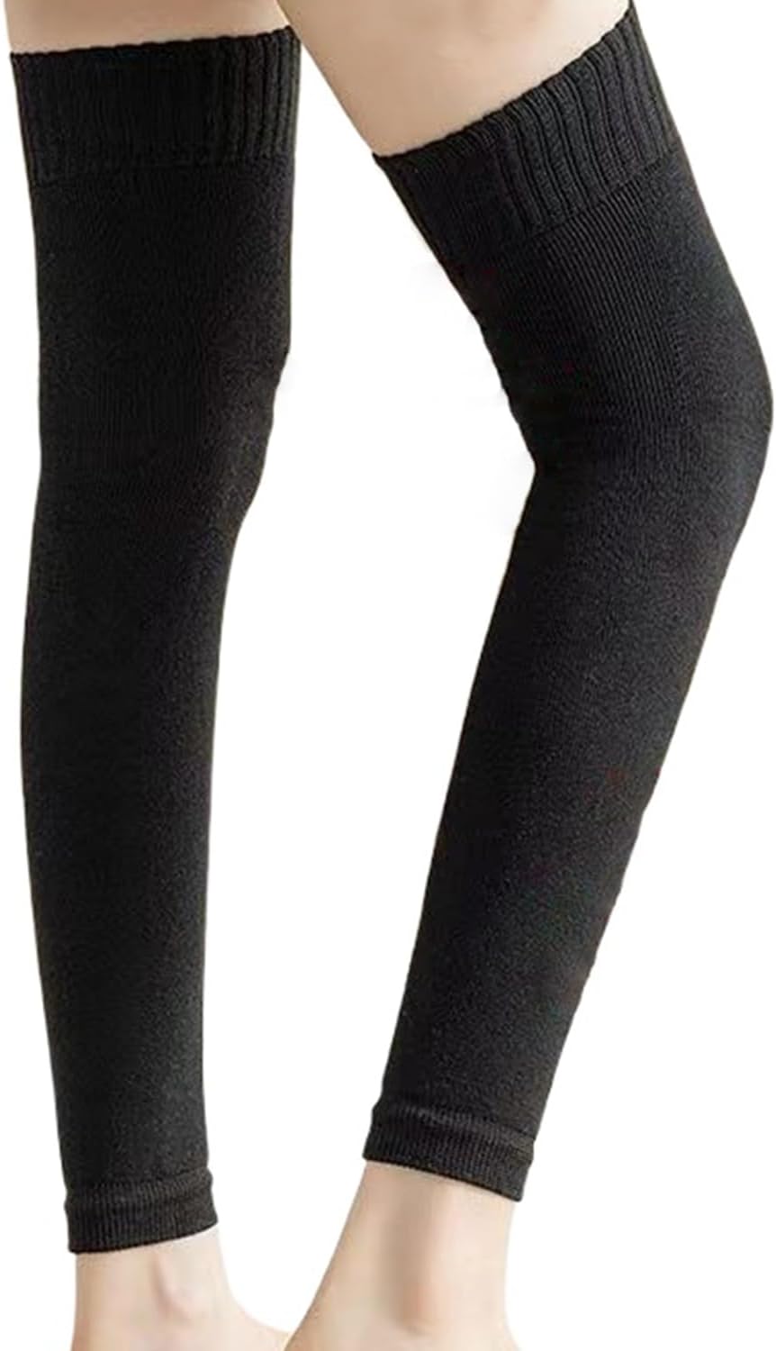 Custom Your Logo Thigh High Leg Socks Personalized Over Knee High Warmer Footless Boot Stockings