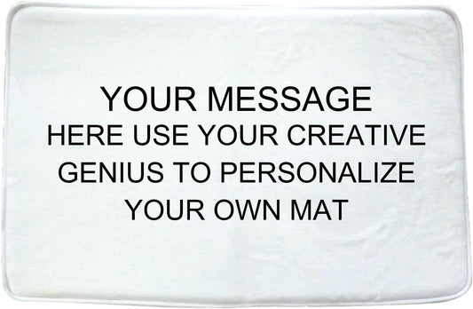 Personalized Image Bathroom Mat Custom Text Living Room Rugs Mat Home Indoor Non Slip Decor Rug 400g