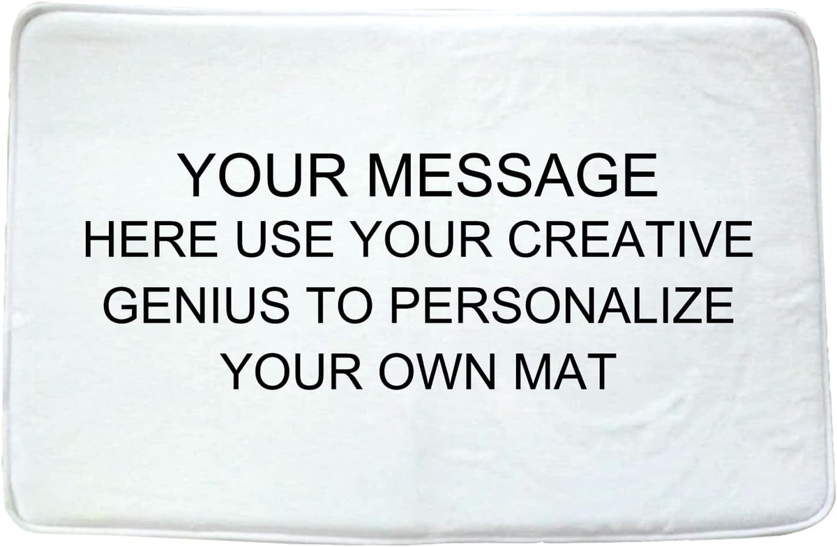 Personalized Image Bathroom Mat Custom Text Living Room Rugs Mat Home Indoor Non Slip Decor Rug 170g