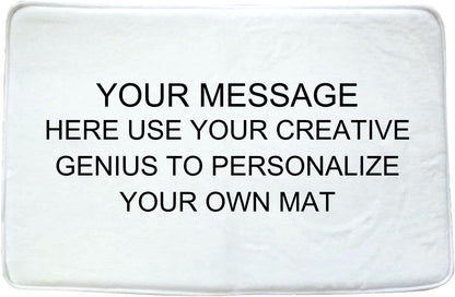Personalized Image Bathroom Mat Custom Text Living Room Rugs Mat Home Indoor Non Slip Decor Rug 170g