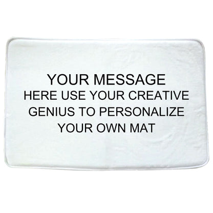 Personalized Image Bathroom Mat Custom Text Living Room Rugs Mat Home Indoor Non Slip Decor Rug 170g
