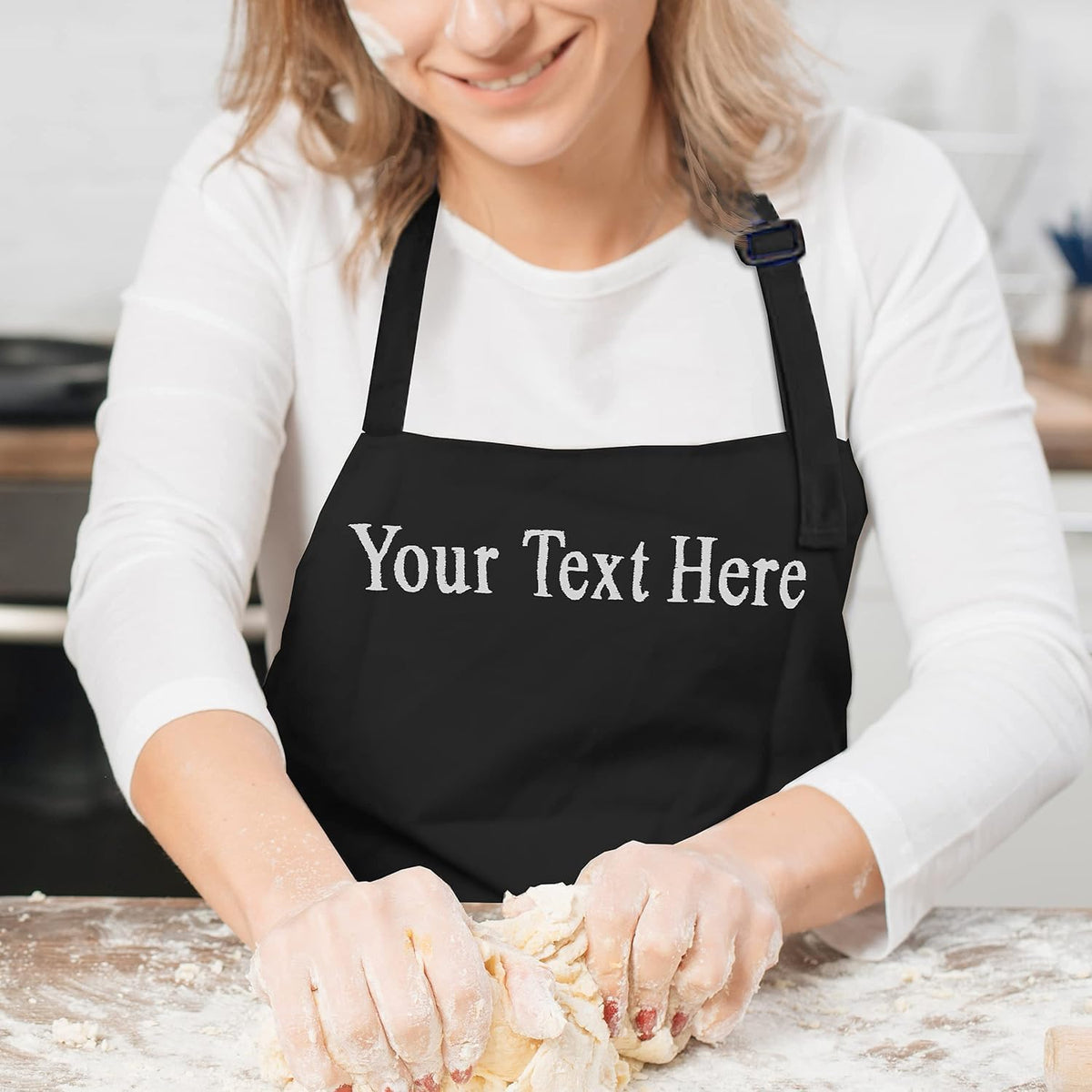 Custom Apron with Logo Personalized for Men Women Adjustable Heavy Duty