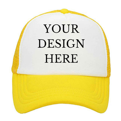 Custom Picture Text Logo Colorful Unisex Adjustable Trucker Hat Personalized Mesh Baseball Cap