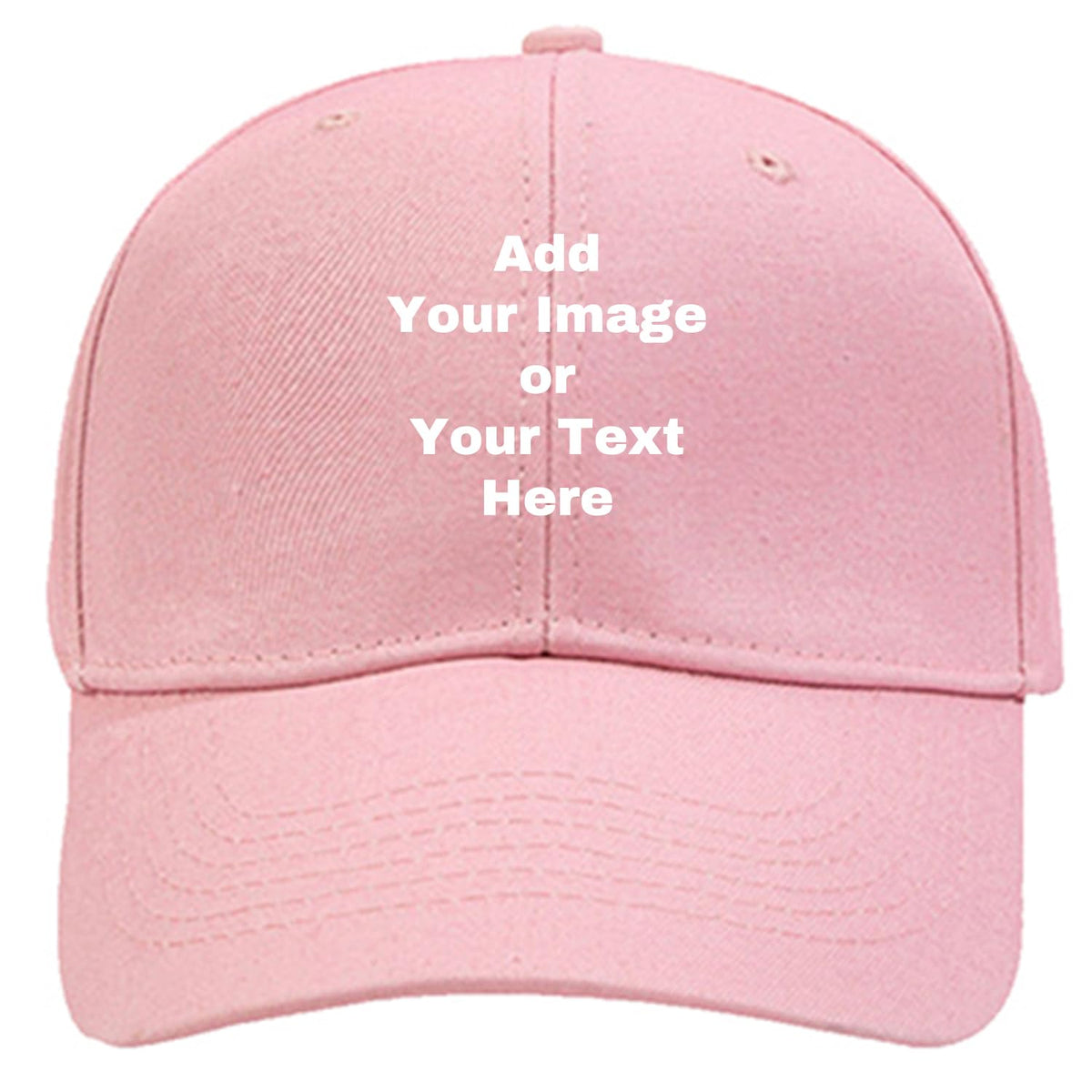 Custom Your Own Image Text Personalized Plain Adjustable Hat Unisex Baseball Cap