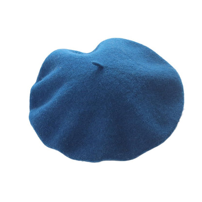 Women French Style Cashmere Beret Hat, Comfortable Stretchy Knitted Cap, Classic Fashion Headwear