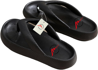 Unisex Youth Flip Flop Soft Sandal Female Girl Boy Men Comfort Sandals Black