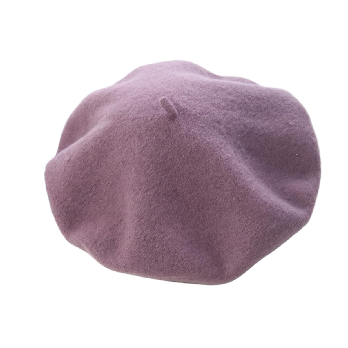 Women French Style Cashmere Beret Hat, Comfortable Stretchy Knitted Cap, Classic Fashion Headwear