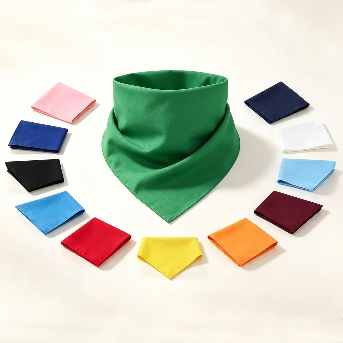 Custom Pet Bandana, Soft Polyester Triangle Scarf for Dogs Cats