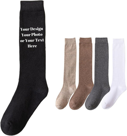 Unisex Socks, 4‑Pack Casual Socks, Assorted Random Solid Colors