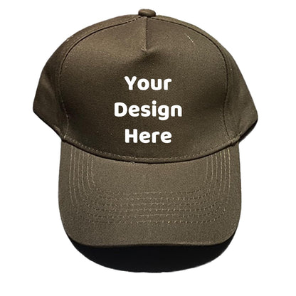 Custom Your Design Personalized 5 Panel Plain Adjustable Hat Unisex Baseball Cap