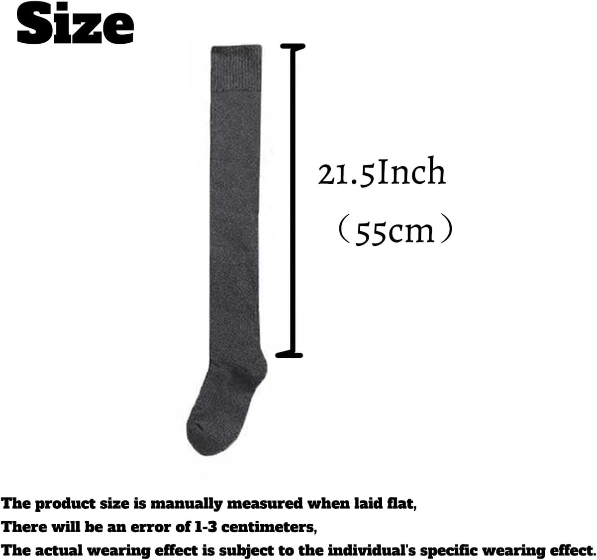 Personalized Custom Thigh High Women Socks Knee-High Warm Stocking Boot Leg Warmer Sock