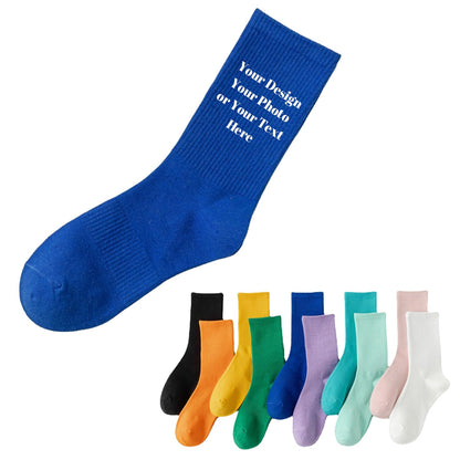Unisex Socks, 4‑Pack Casual Socks, Assorted Random Solid Colors