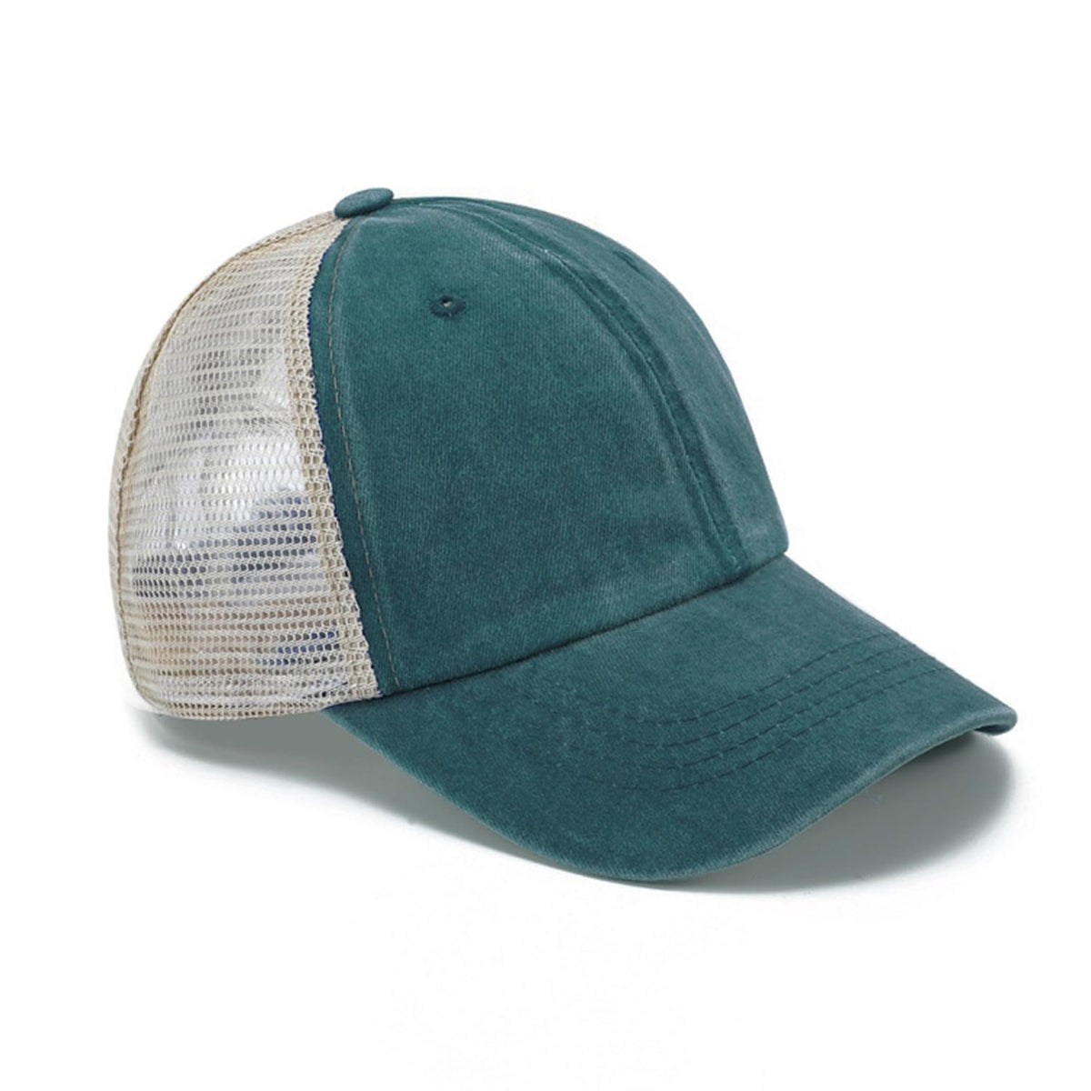 Unisex Adjustable Vintage Washed Cotton Mesh Baseball Cap Breathable Summer Hat