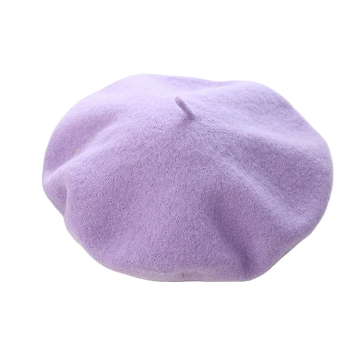 Women French Style Cashmere Beret Hat, Comfortable Stretchy Knitted Cap, Classic Fashion Headwear