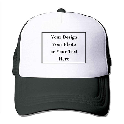 Personalized Picture Text Logo Colorful Unisex Adjustable Trucker Hat Custom Mesh Baseball Cap