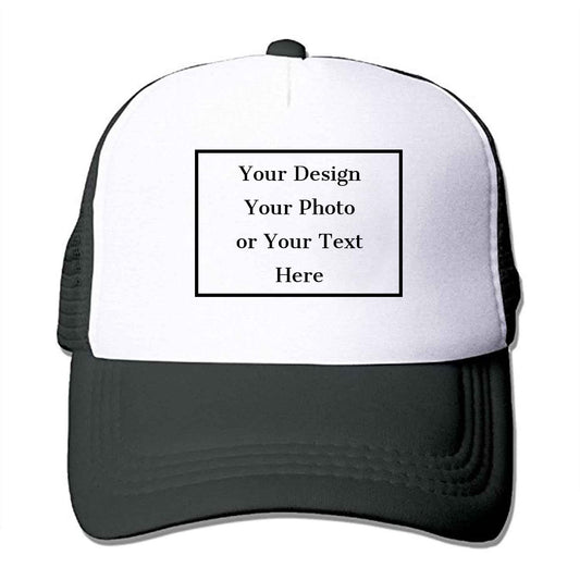 Personalized Picture Text Logo Colorful Unisex Adjustable Trucker Hat Custom Mesh Baseball Cap