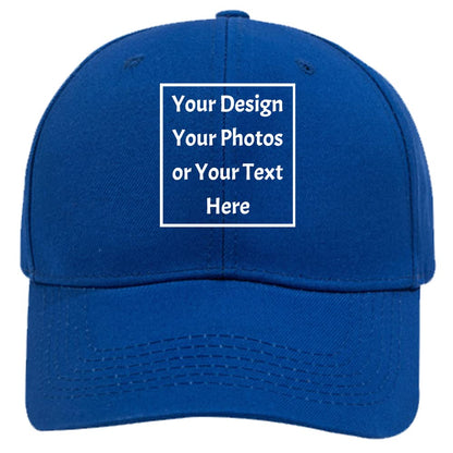 Custom Your Own Picture Text Logo Unisex Personalized Plain Adjustable Hat Baseball Cap
