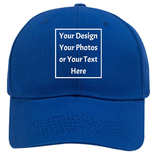 Custom Your Own Picture Text Logo Unisex Personalized Plain Adjustable Hat Baseball Cap