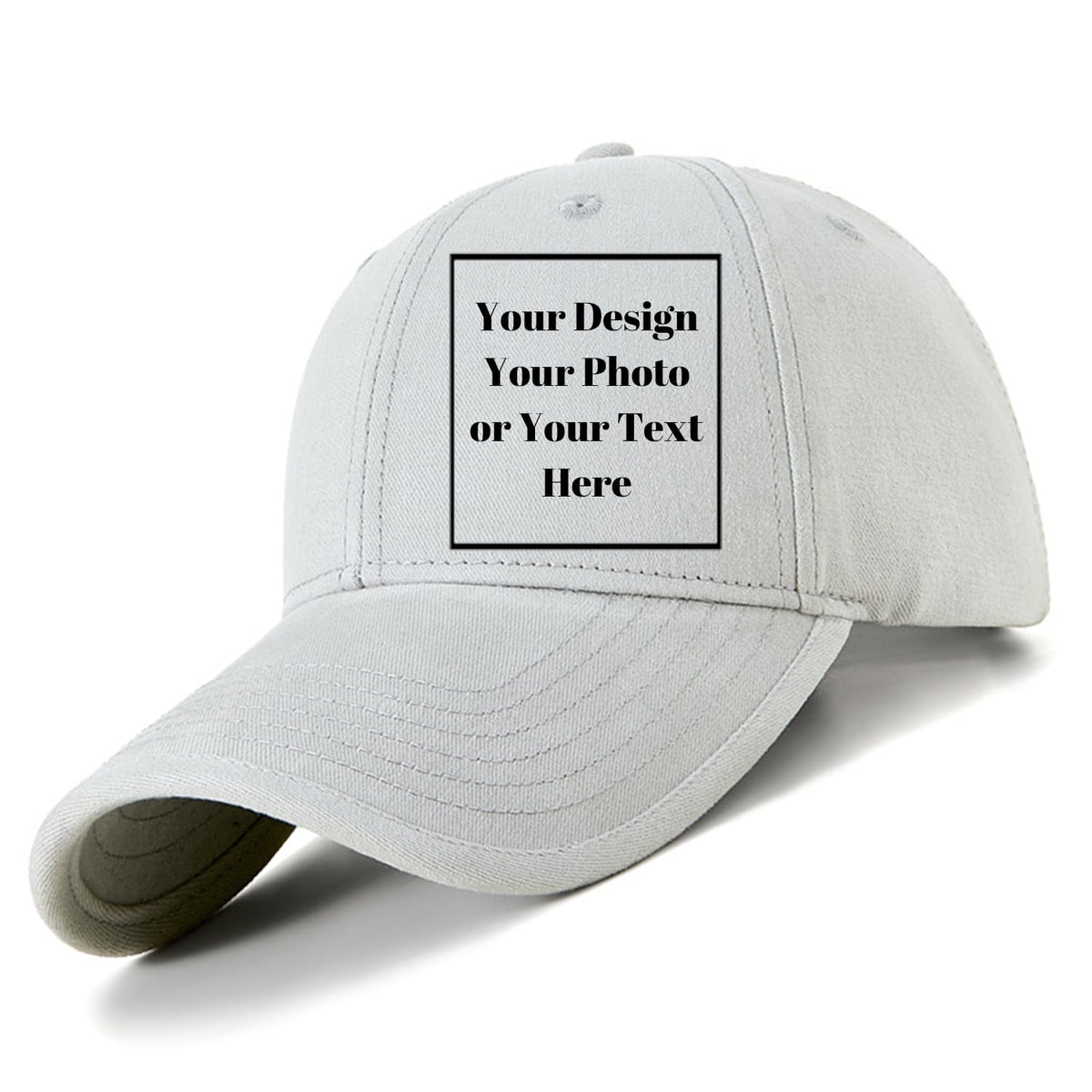 Personalized Cotton Washed Unisex Plain Adjustable Hat Custom Your Own Text Baseball Cap