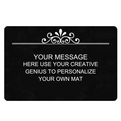 Personalized Image Doormat Custom Text Front Door Mat Welcome Indoor Outdoor Entrance Decor Rug