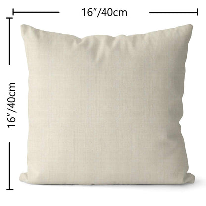 Decorative Linen Throw Pillow Covers Couch Bedroom Cushion Cover Custom Personalized Pillow Cases Standard Size 18x18 Inches