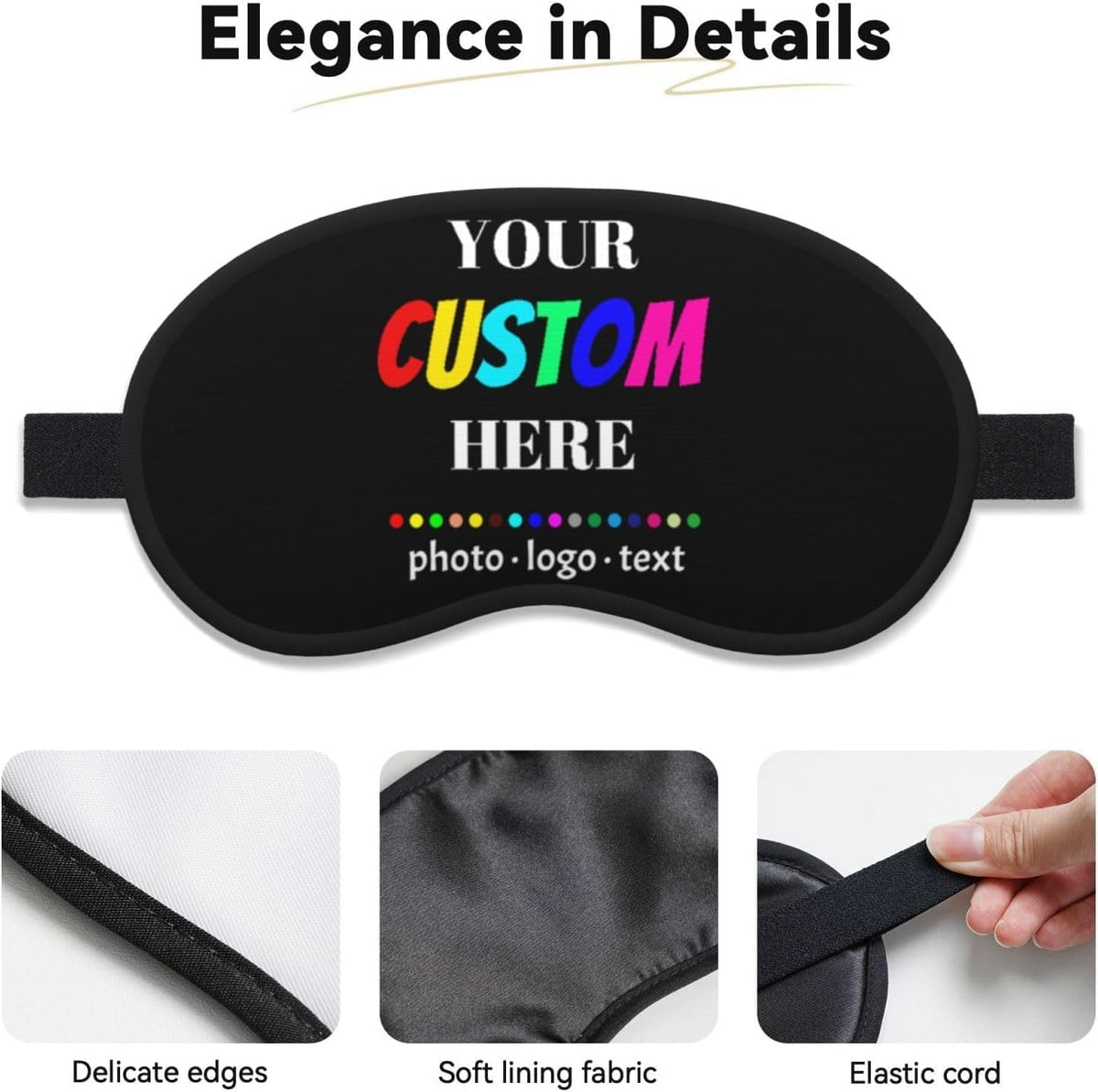 Custom Sleep Mask Personalized‑Printed Eye Mask for Sleeping