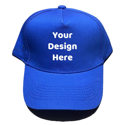 Custom Your Design Personalized 5 Panel Plain Adjustable Hat Unisex Baseball Cap