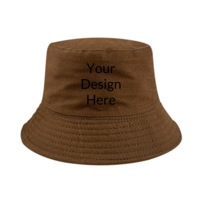 Custom Sun Hat Cotton Unisex Bucket Hats Summer Outdoor Fishing Cap