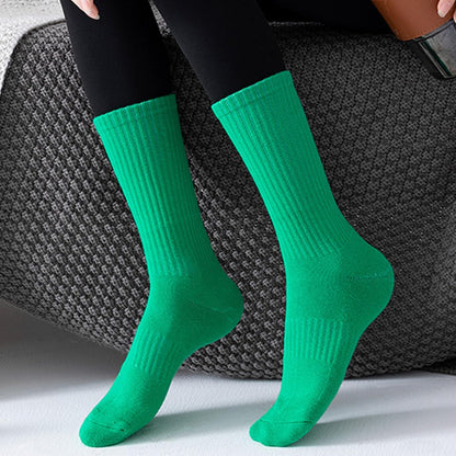 Unisex Socks, 4‑Pack Casual Socks, Assorted Random Solid Colors